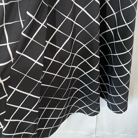 DKNY NWT Button Front Puff Sleeve Belted Midi Dress Size 8 - Picture 15 of 16